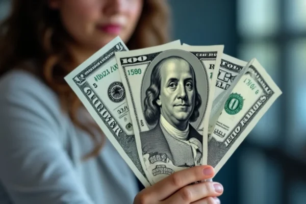 The image shows a person happily using a laptop, symbolizing ways to make money online without investment.